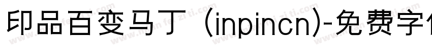 印品百变马丁  (inpincn)字体转换
